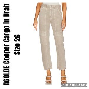 AGOLDE Cooper Cargo in Drab Size 26